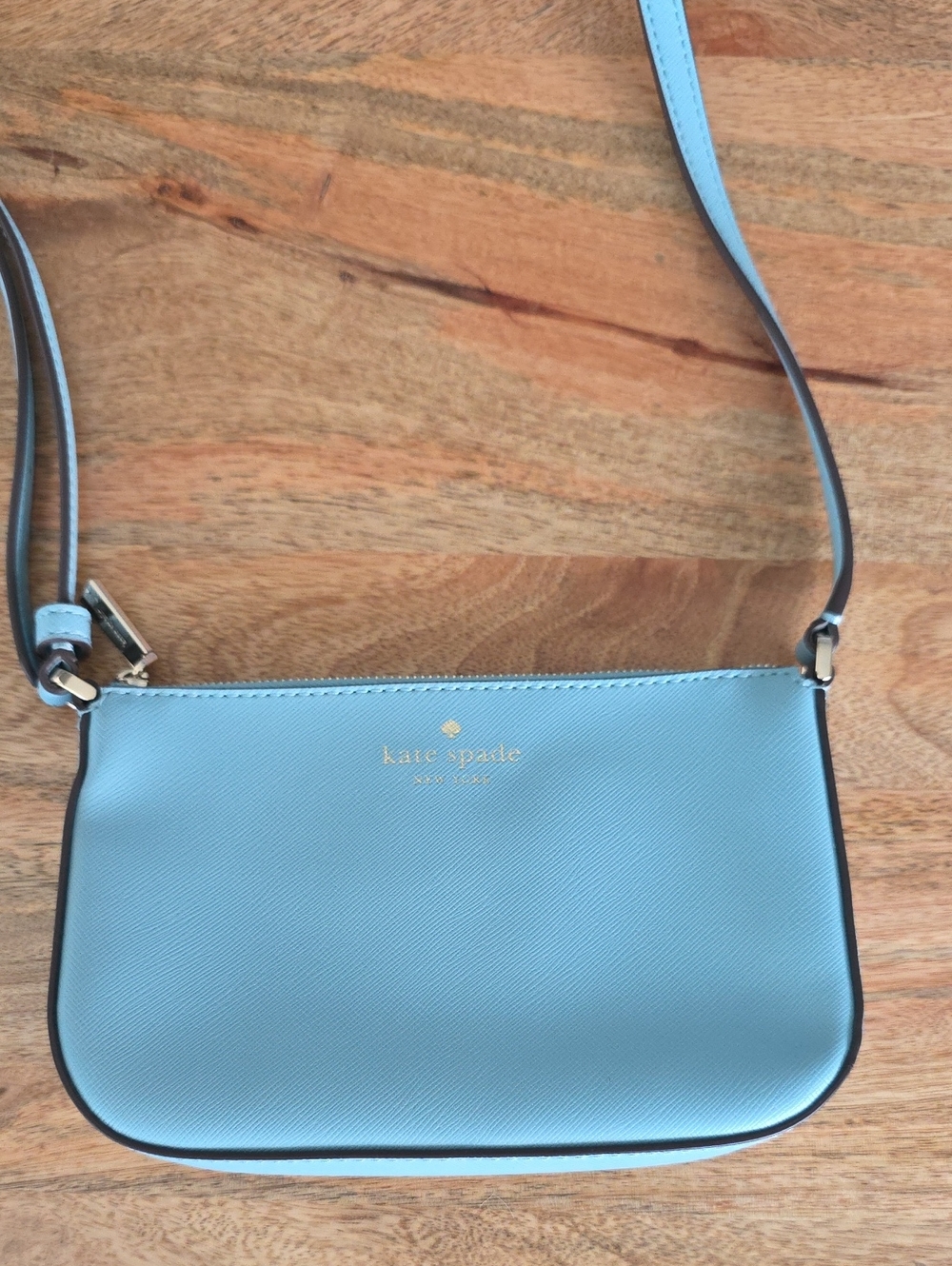 Kate Spade Schuyler Light Blue Saffiano Crossbody